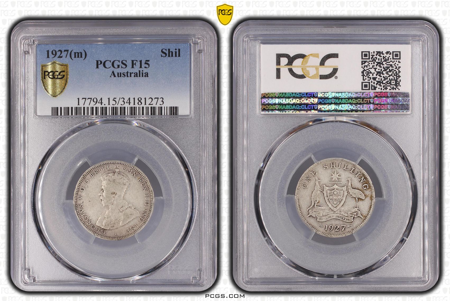 1927(m) Australia Shilling PCGS - F15 -273