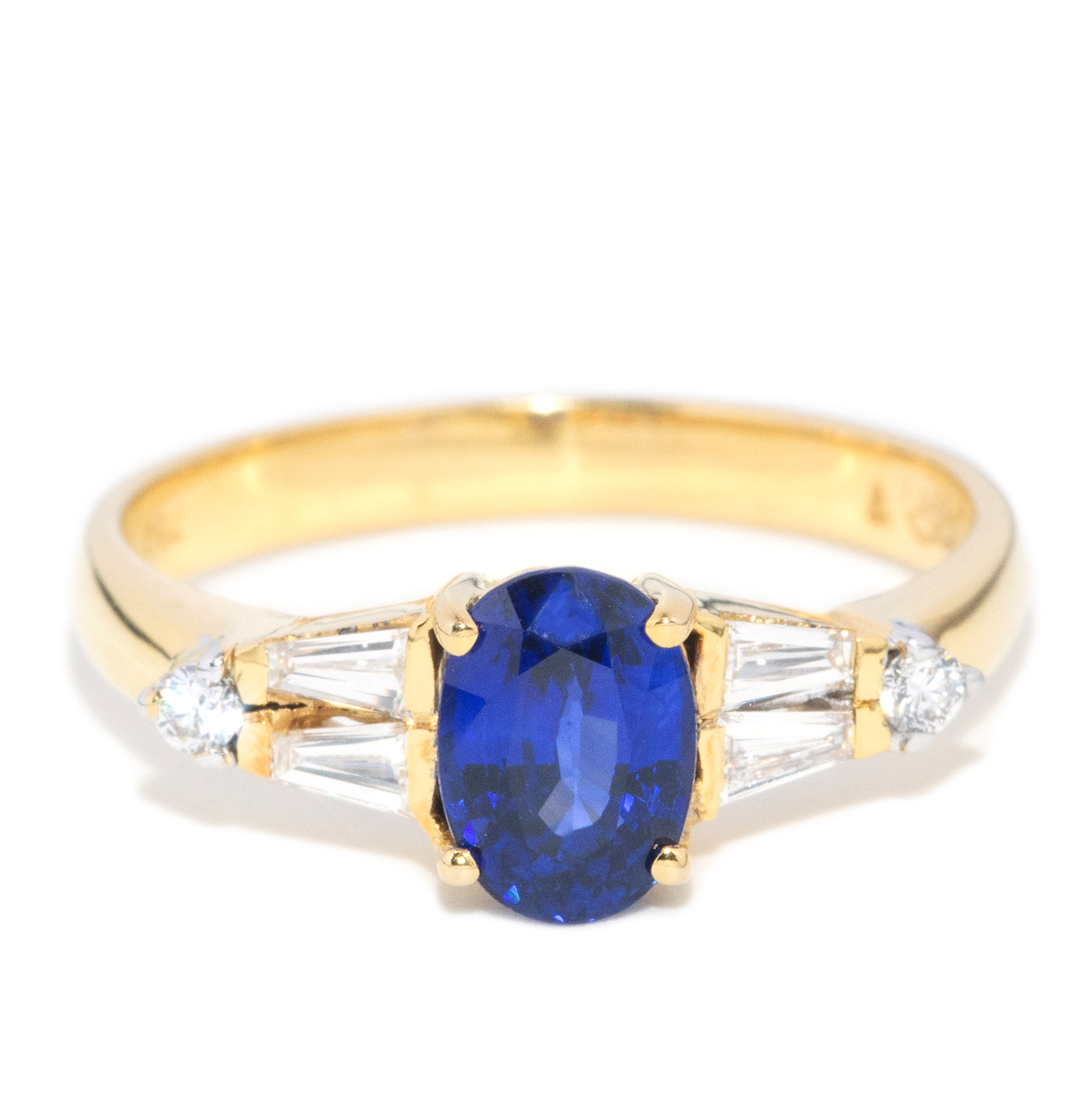 201 · 1.34 Carat Sapphire and Diamond Ring in 18ct Gold