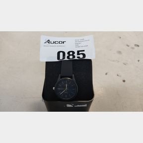 Q Q UNISEX PLASTIC ANALOG DIAL WATCH - BLACK -