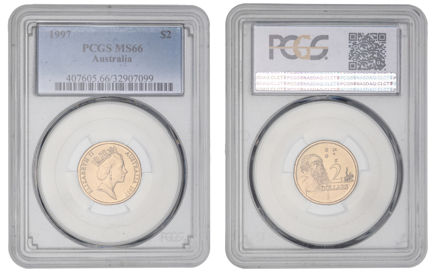 Elizabeth II, Two Dollar, 1997, PCGS MS66