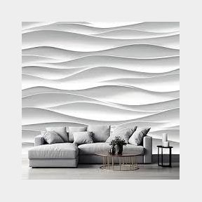 3D Interior Design Wallpaper Panels - Waves - 3m2 - A subtle but aesthetically pleasing and innovative - 51745/13453 SN B2 (S8)