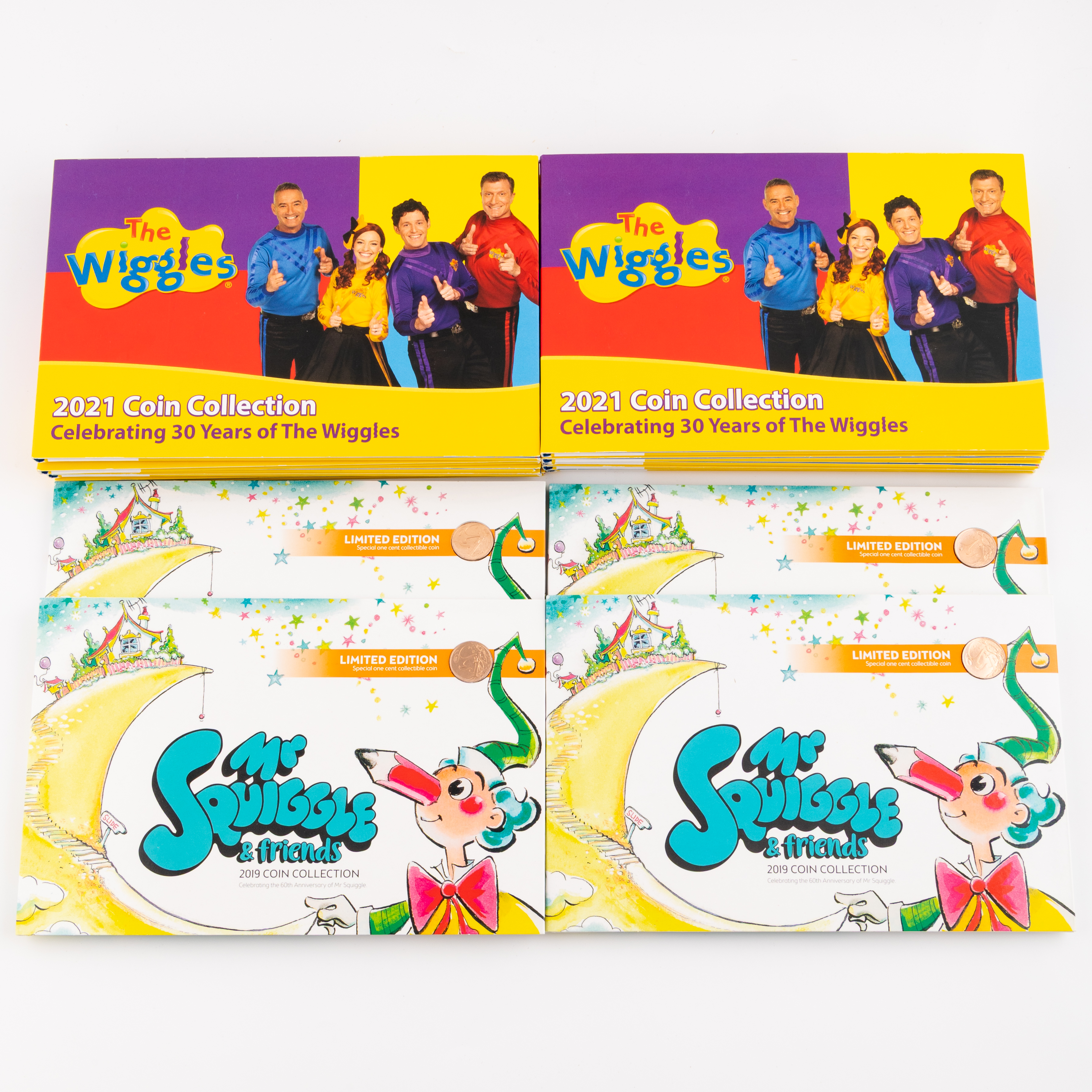 Elizabeth II, RAM - Mr Squiggle & Friends & The Wiggles 30 Years, One Dollar - Two Dollars, 2019 - 2021, UNC