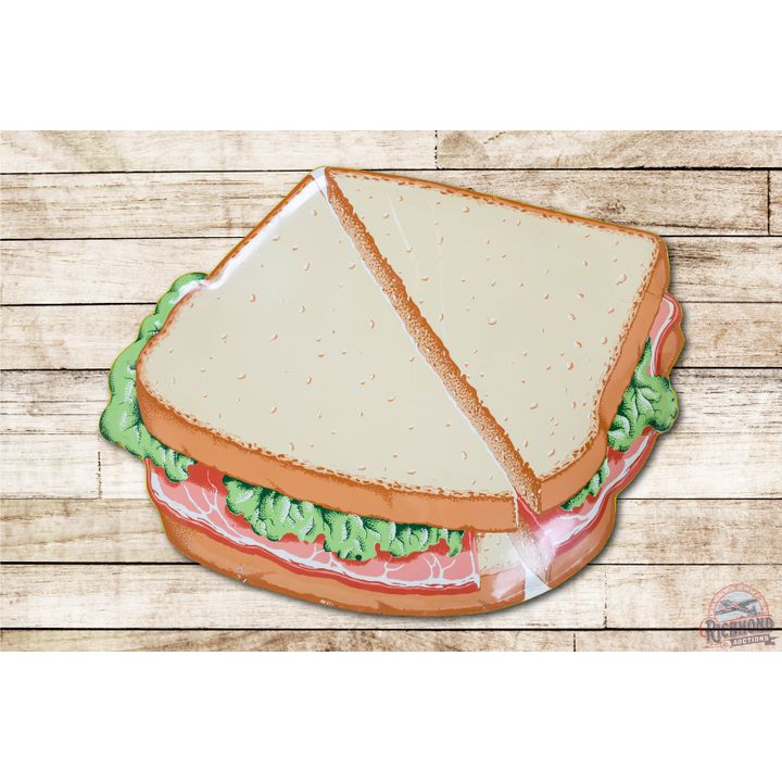 Coca-Cola BLT Sandwich Metal Sign TAC 8.75