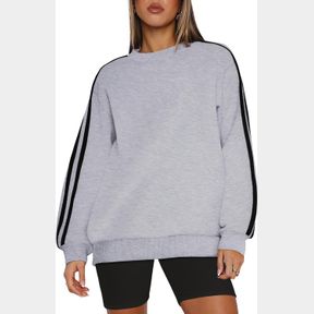 WIHOLL WOMENS SWEATSHIRTS OVERSIZED LONG SLEEVE PULLOVER STRIPED SHIRTS CREWNECK FALL OUTFITS Y2K PREPPY CLOTHES