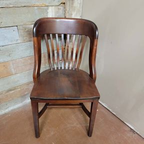 Milwaukee Chair Company Solid Wood Bankers / Library Chair #1