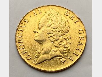 1740 GEORGE II GOLD TWO GUINEA (EX-MOUNT)