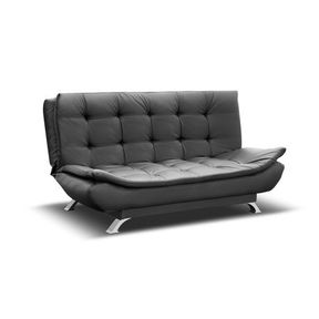Classic Sleeper Couch Black Sleeper Couch | 1 Corner Torn/2 Scratches/No Legs