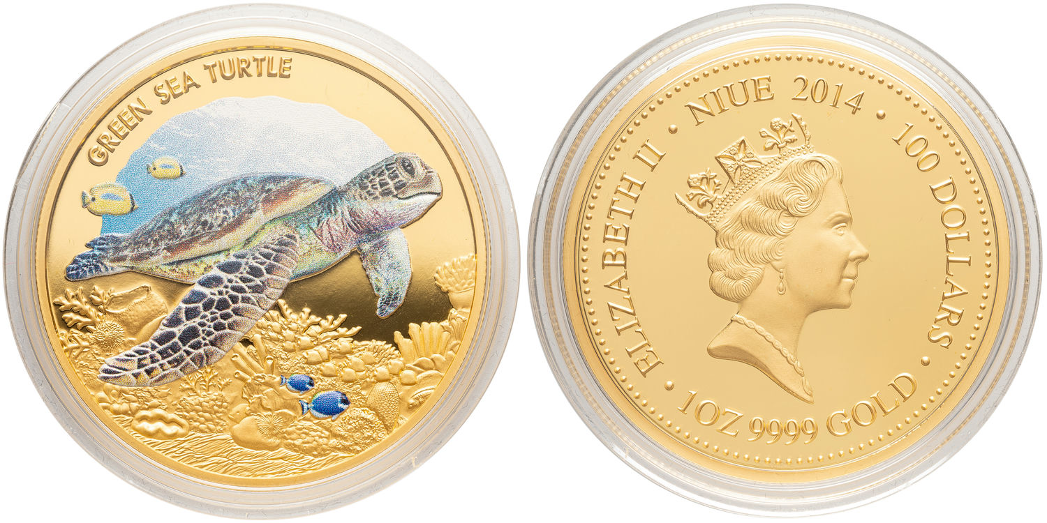 Niue, Elizabeth II, One Hundred Dollars, 2014, FDC