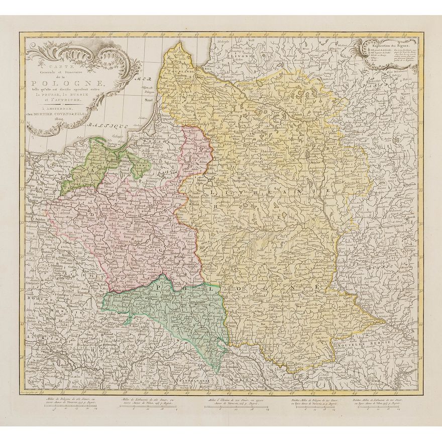Carte Generale et Itineraire de la Pologne…