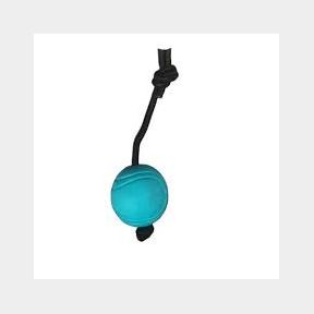 Rubber Ball with Rope Tugging Chew Toy 5 cm - Blue -- 51743/1777