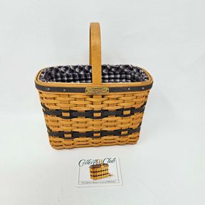 Longaberger 2000 Collectors Club Miniature Bread and Milk Basket