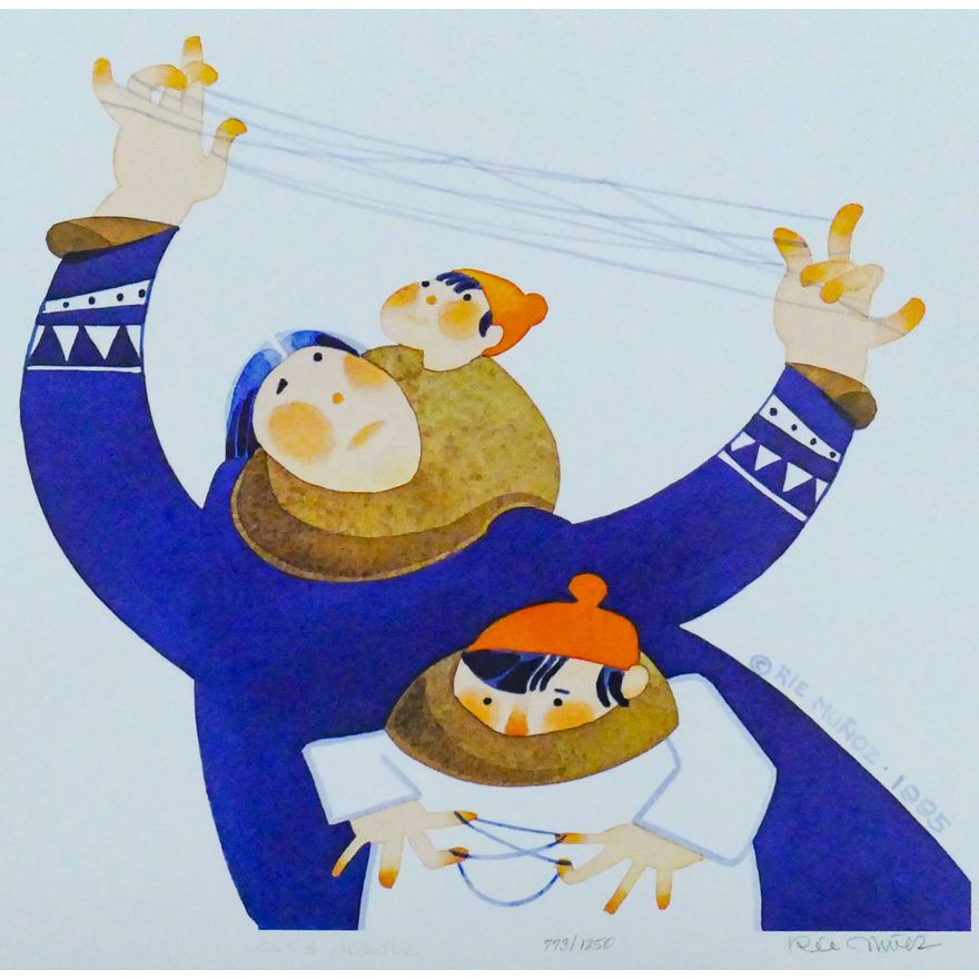 Rie Munoz ''Cat's Cradle'' 1995 Signed Print