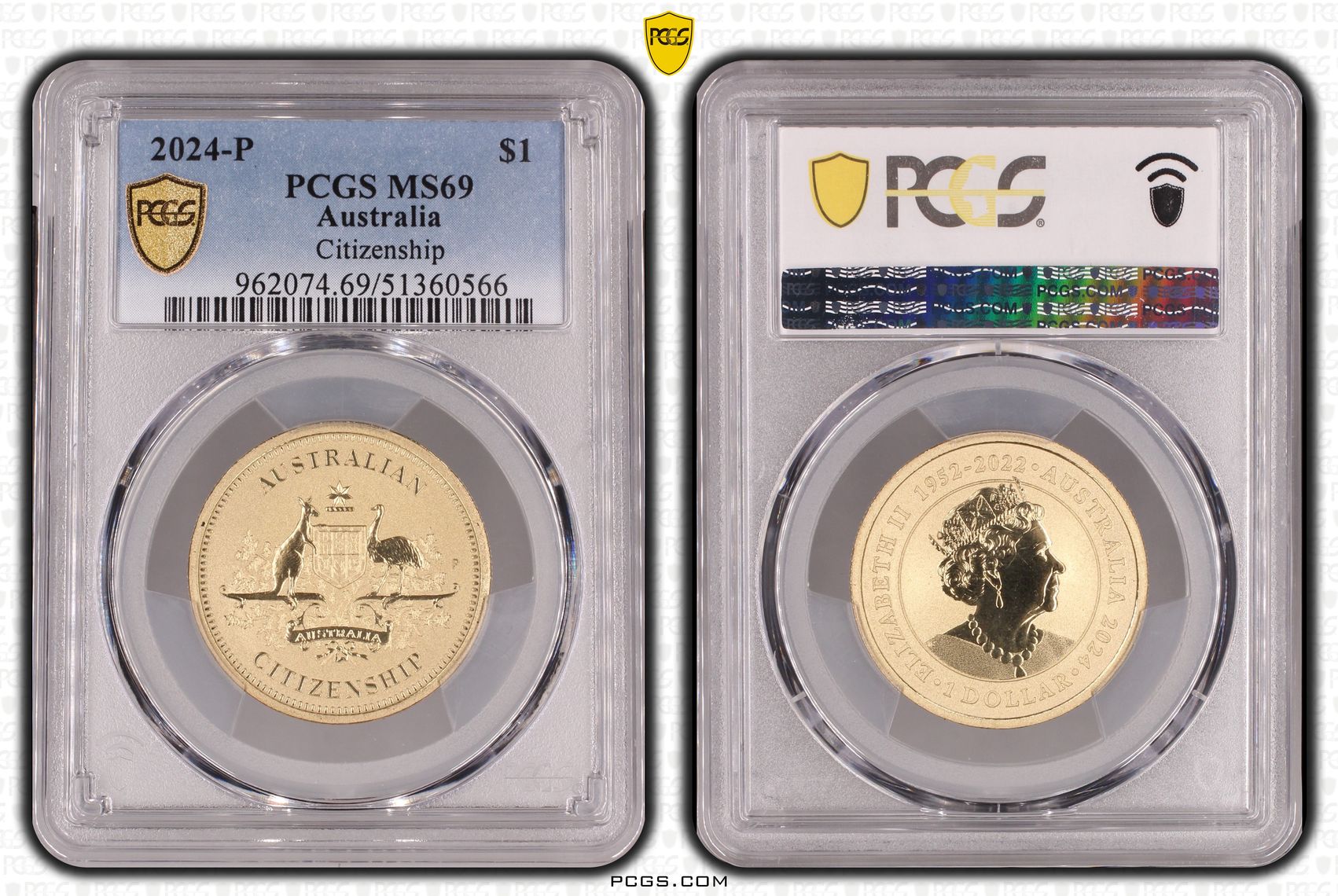 Citizenship, POP 1/0, One Dollar, 2024-P, PCGS MS69