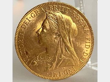 1900 VICTORIA OLD HEAD LONDON MINT GOLD SOVEREIGN
