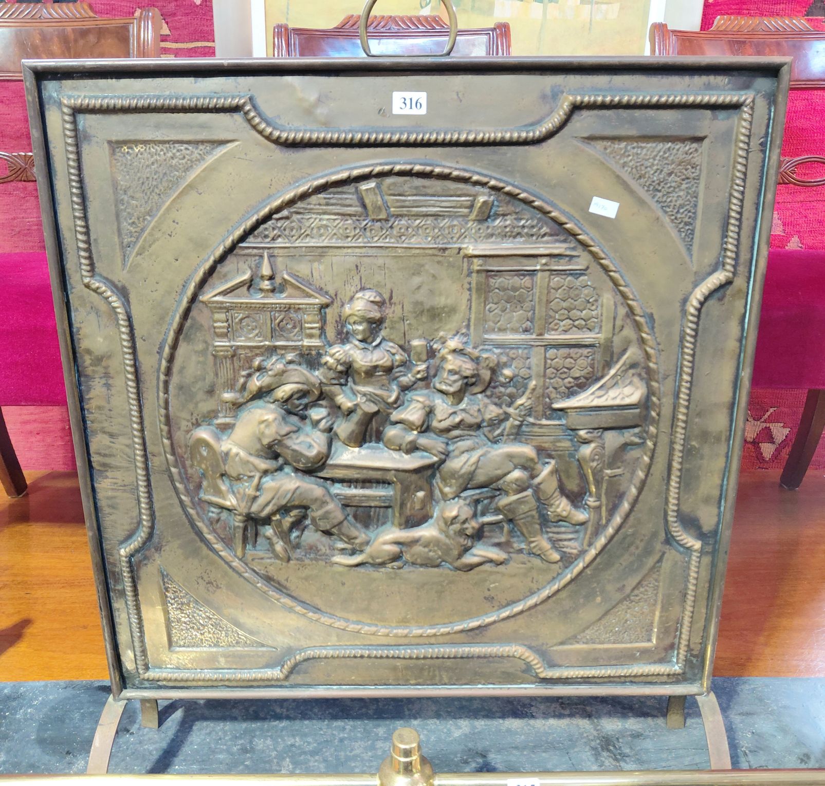 BRASS FIRESCREEN