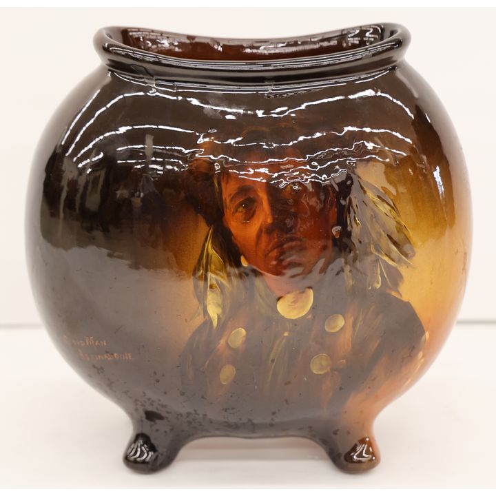 Owens Utopian ''Cloud Man, Assinaboine'' Pottery