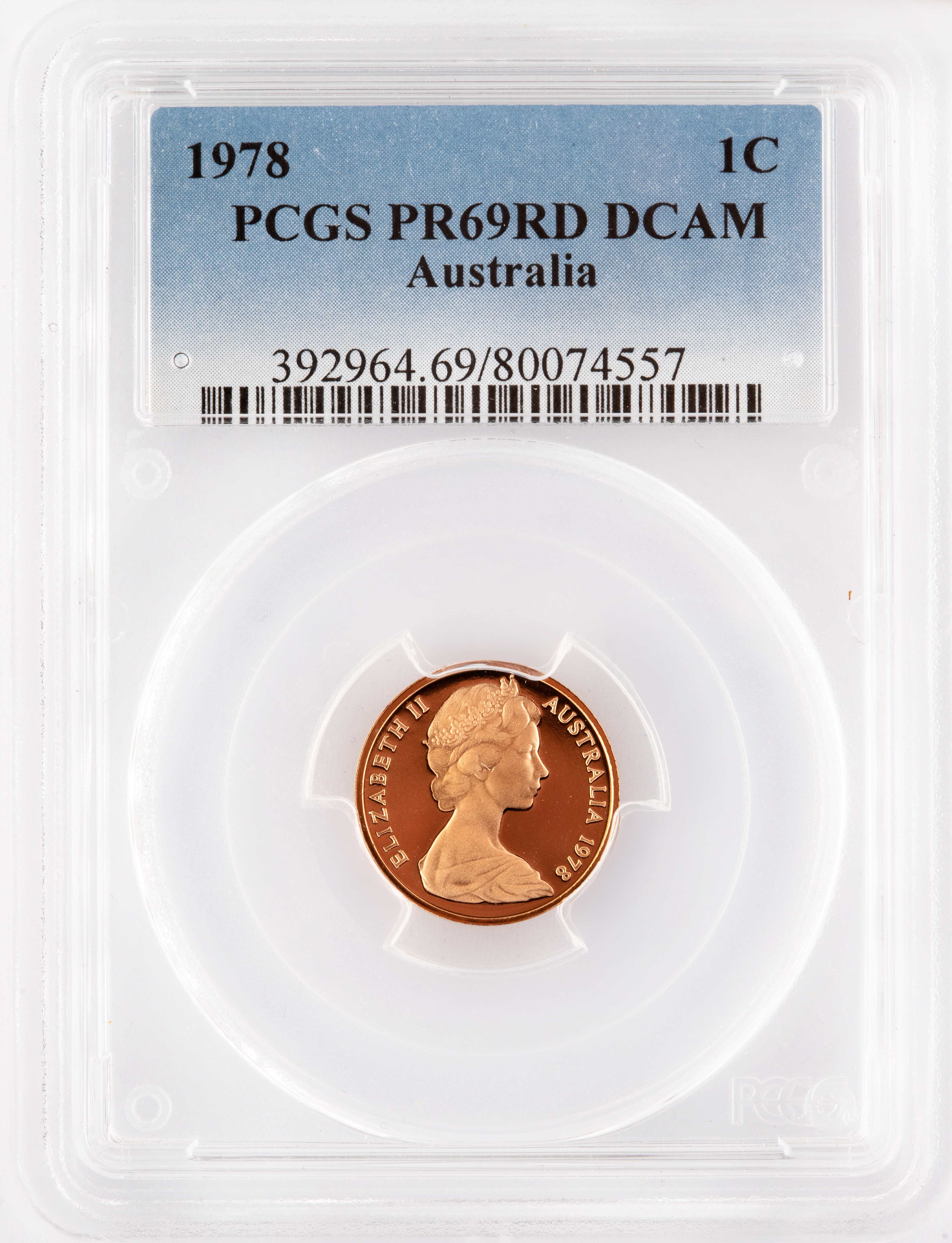 One Cent, 1978, Pcgs Pr69dcam