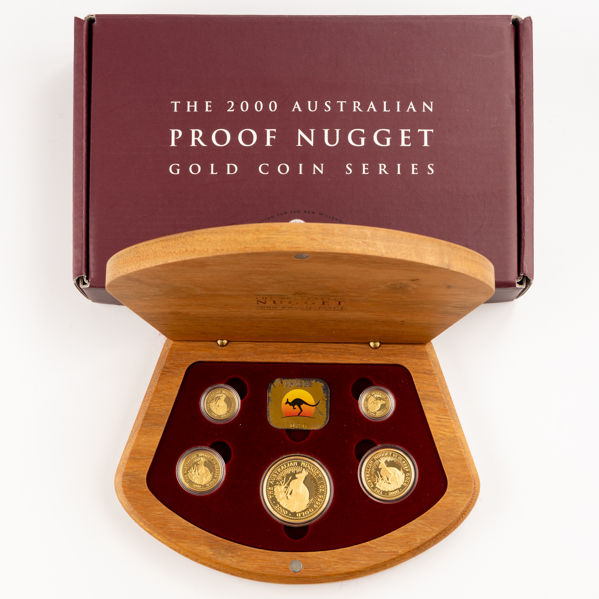 Elizabeth II, Nugget Series, Five Dollars - One Hundred Dollars, 2000, FDC