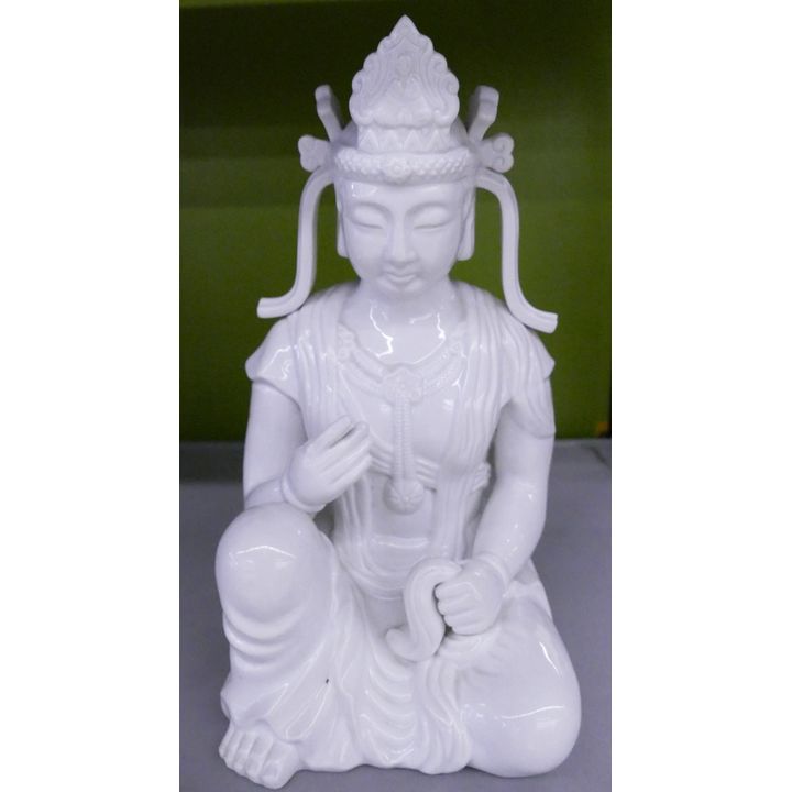 Fitz & Floyd Blanc de Chine Guanyin Figure- 12''
