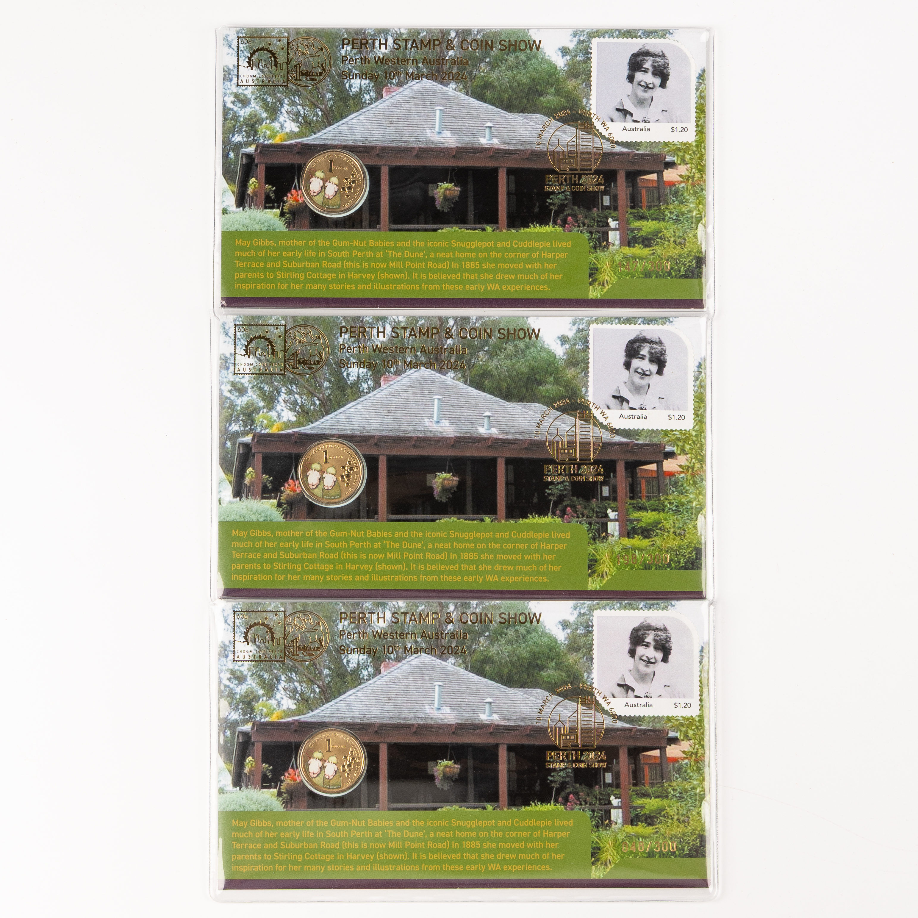 Elizabeth II, Perth Stamp & Coin Show - May Gibbs, One Dollar, 2024, UNC
