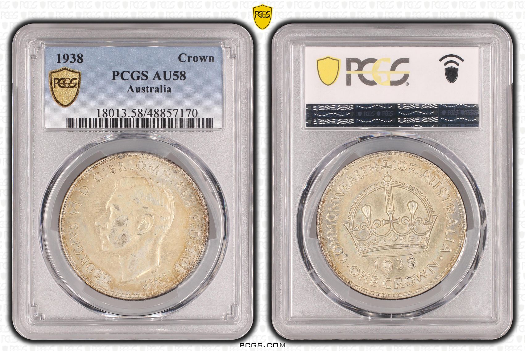 Crown, 1938, PCGS AU58