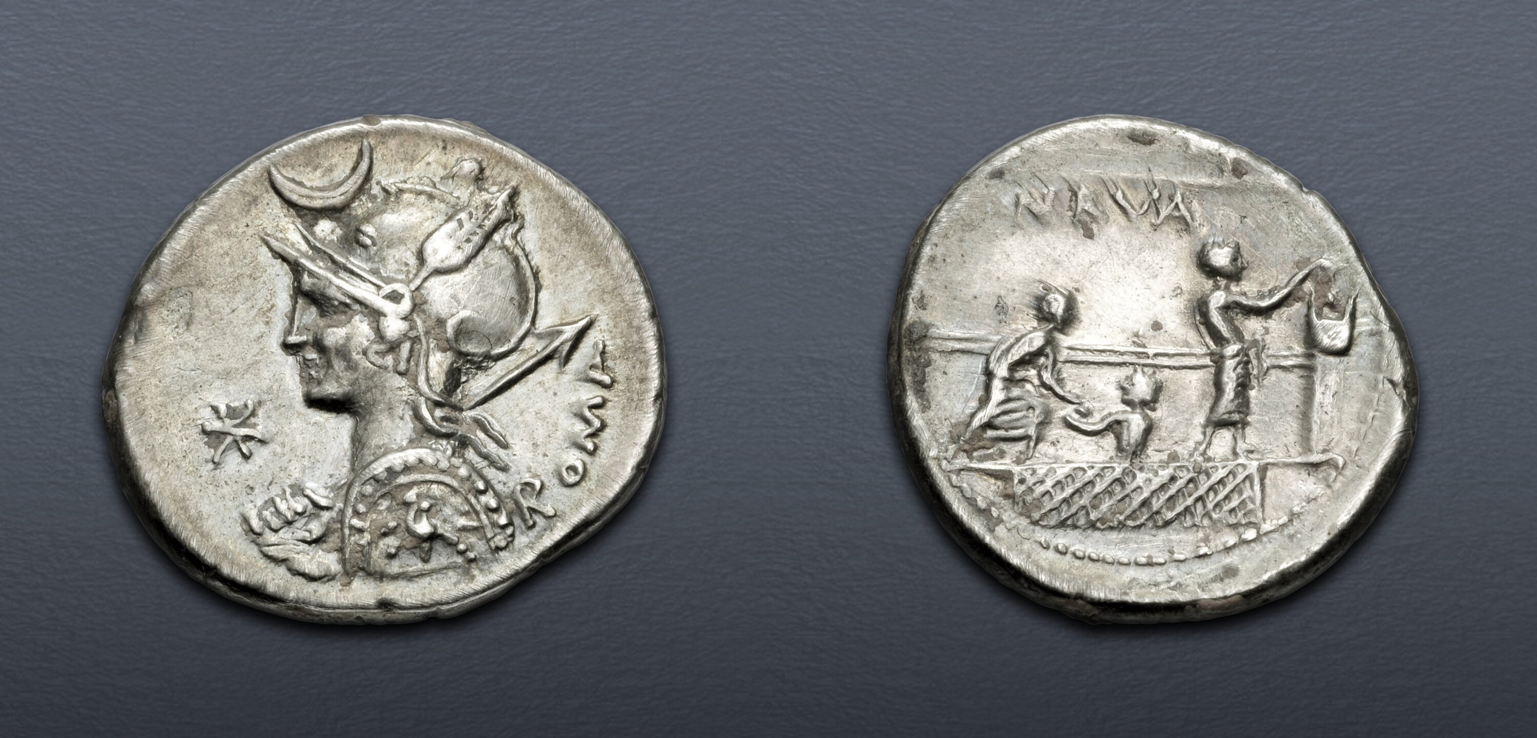 P. Nerva. 113-112 BC. AR Denarius (18.5mm, 3.95 g, 7h). Rome mint. Good ...