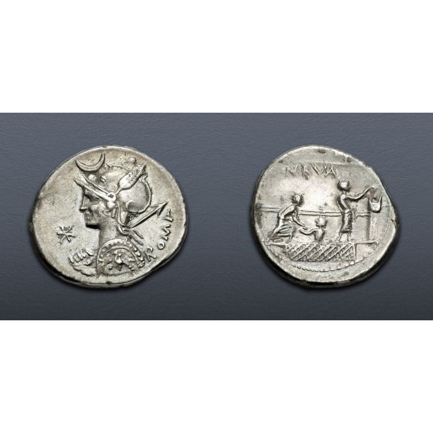112 Bc P. Nerva. 113-112 BC. AR Denarius (18.5mm, 3.95 g, 7h). Rome mint. Good ...