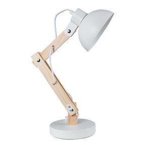 Bright Star Lighting Metal And Wood Desk Lamp White Tl193 white |
