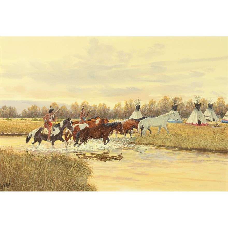 Ron Stewart (1941- ): Bringing in the Ponies