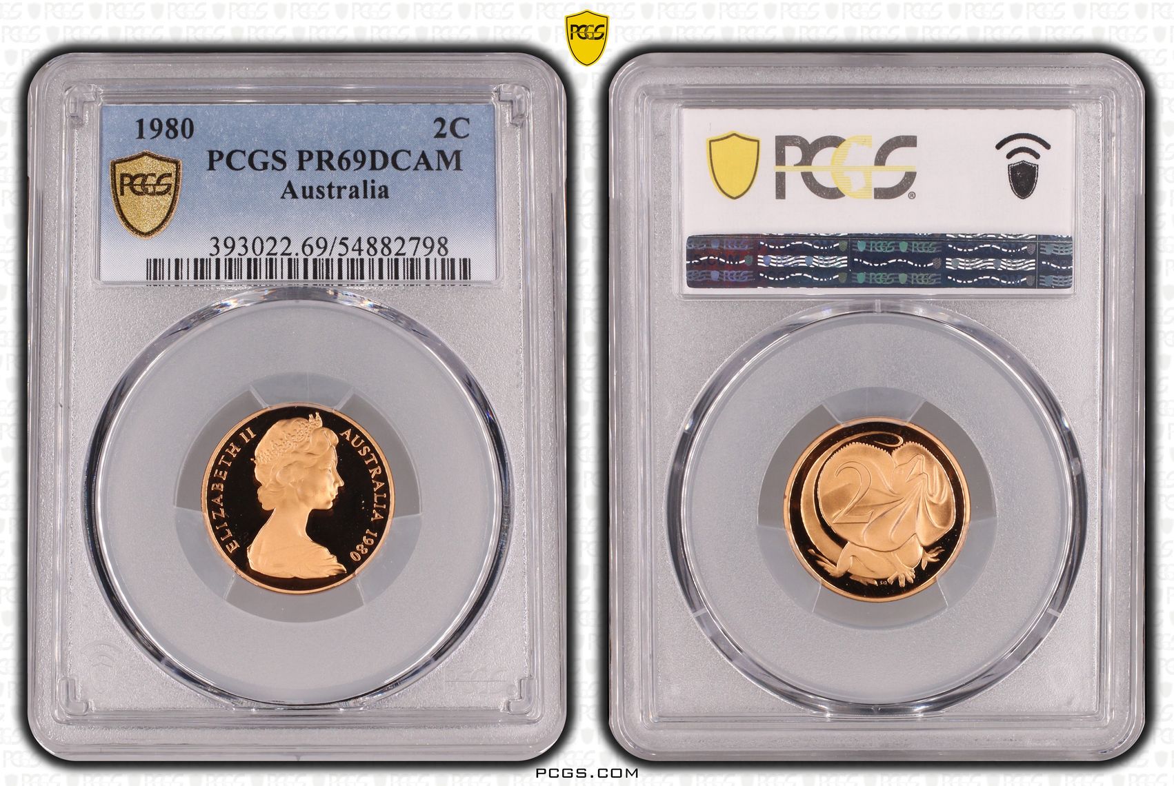 Two Cent, 1980, Pcgs Pr69dcam