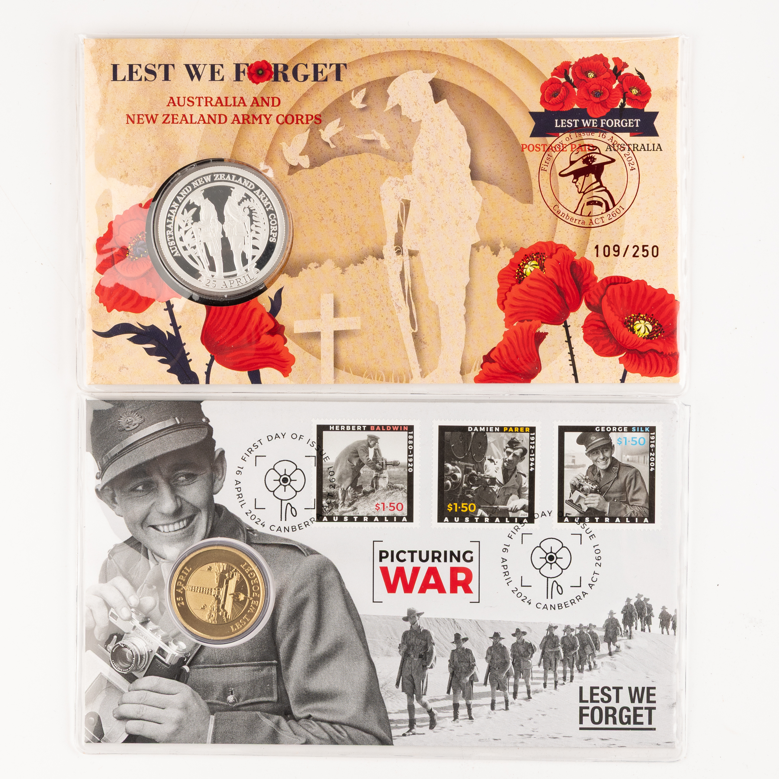 Charles III, Lest We Forget, One Dollar, 2024, UNC
