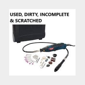Ryobi - Mini Tool Kit 130W With 44 Piece Accessory Flexible Shaft(USED, DIRTY, INCOMPLETE & SCRATCHED) -51728/1136 B2 (S9)