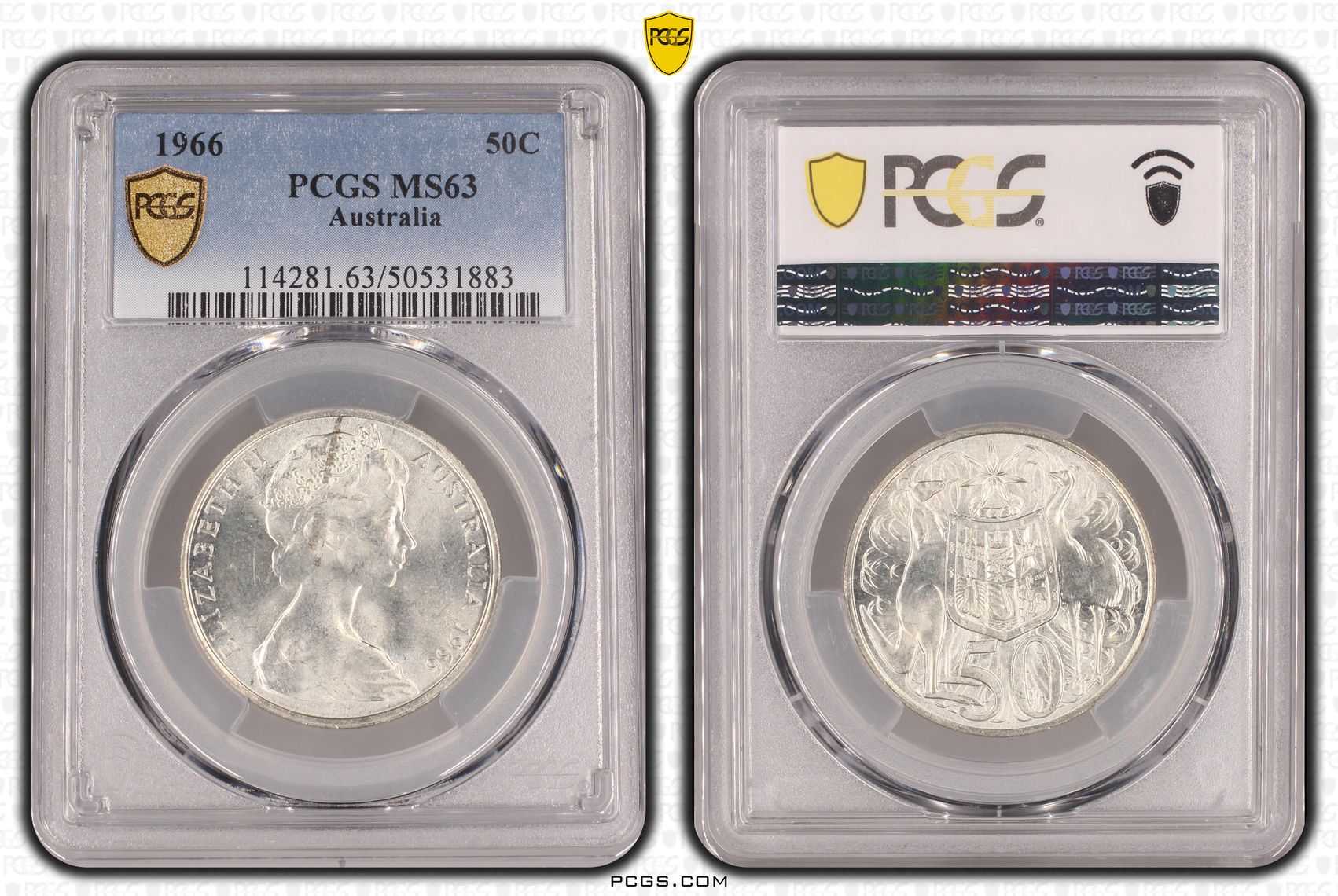 Fifty Cent, 1966, PCGS MS63