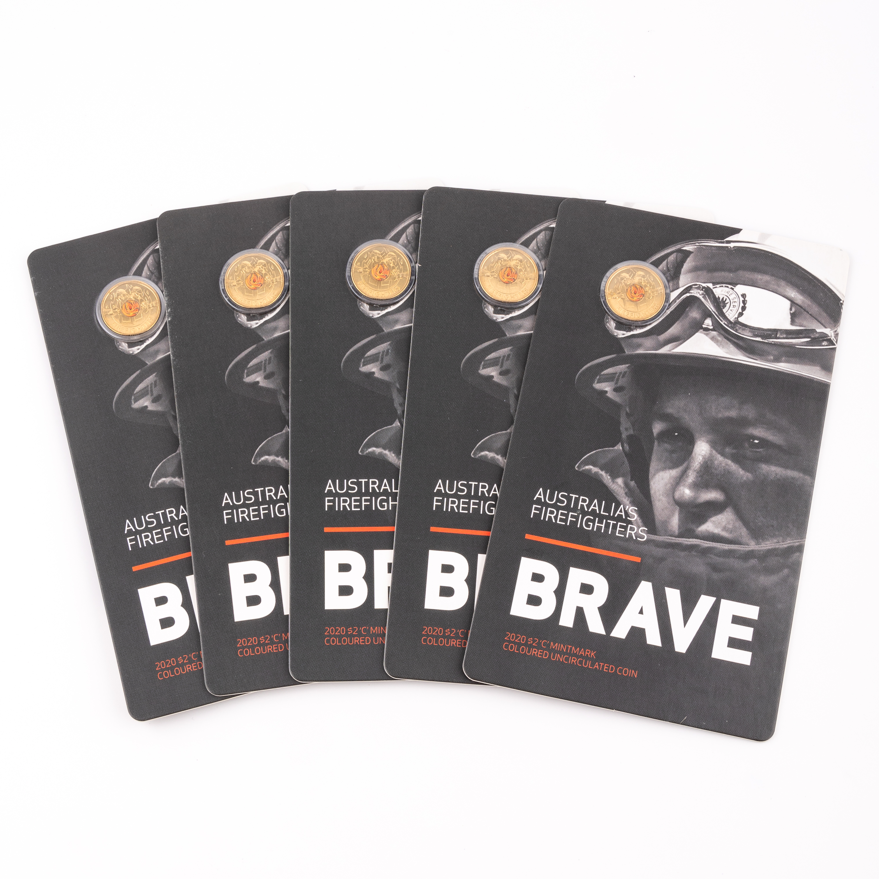 233 · Elizabeth II, Australia's Firefighters - Brave, Two Dollars, 2020,  UNC