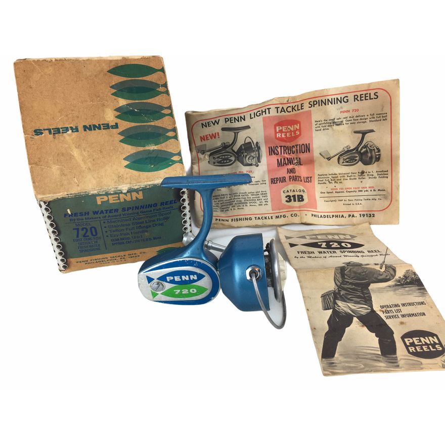 penn 720 spinning reel SSVII7500LC Spinfisher VII Long Cast The PENN Spinfisher VII features IPX5 sealing so whether it gets hit with a wave Vintage New Old Stock Penn