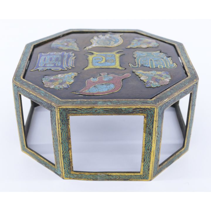 Rare Chinese Ming Cloisonne Scholar's Stand