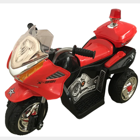 BATTERY POWERED RIDE-ON MOTORCYCLE MOTORBIKE - BLACK RED