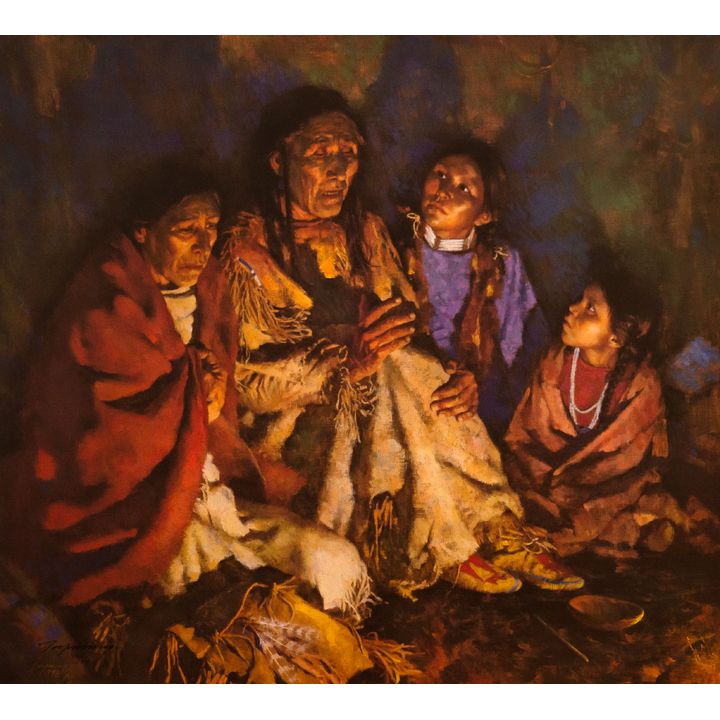 Howard Terpning (1927-) Grandfather Speaks