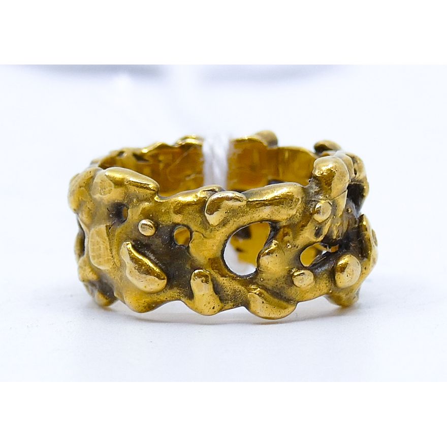 Brutalist 14k Band Ring Size 5 - 8.2 Grams