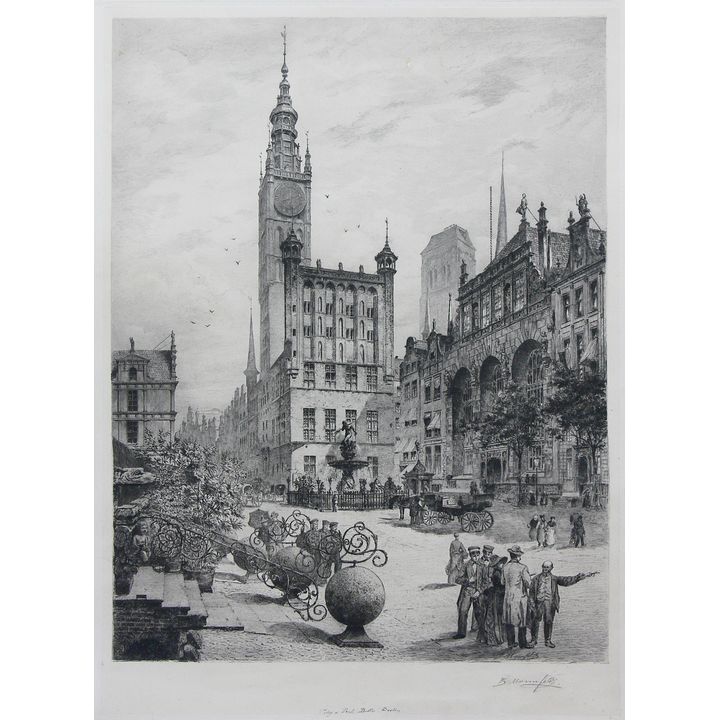 Bernhard Mannfeld | Długi Targ w Gdańsku
