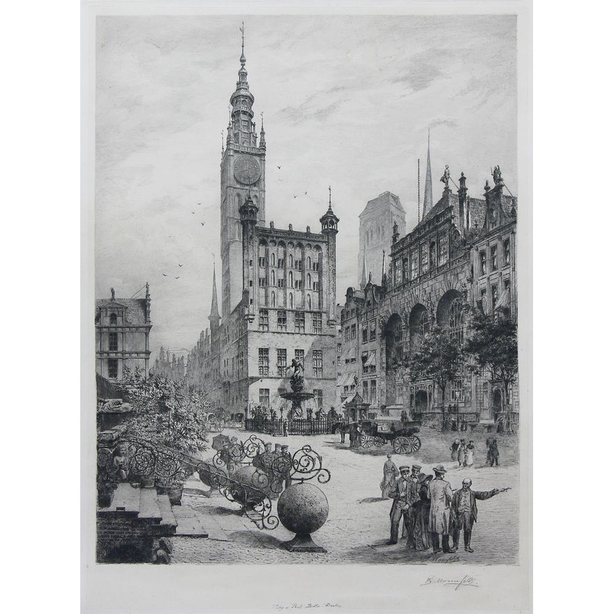 Bernhard Mannfeld | Długi Targ w Gdańsku