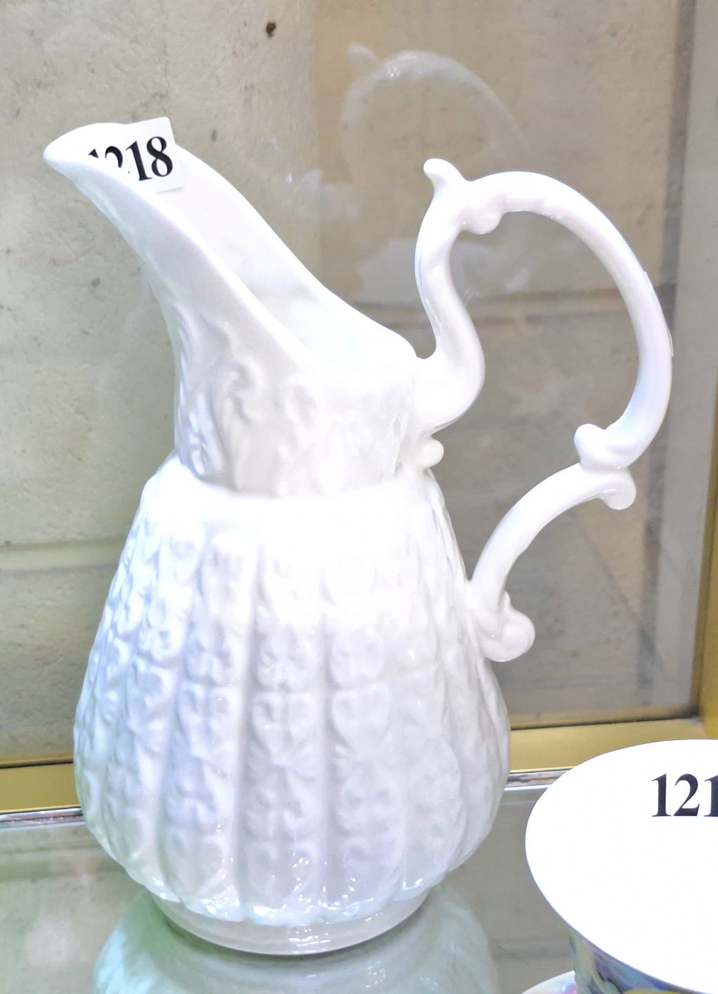 1218 · CROWN STAFFORSHIRE PITCHER