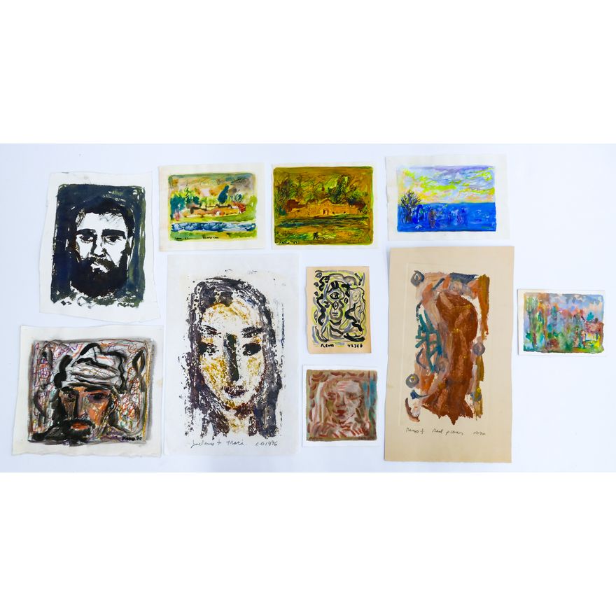 10pc Joe Reno Assorted Watercolors etc.