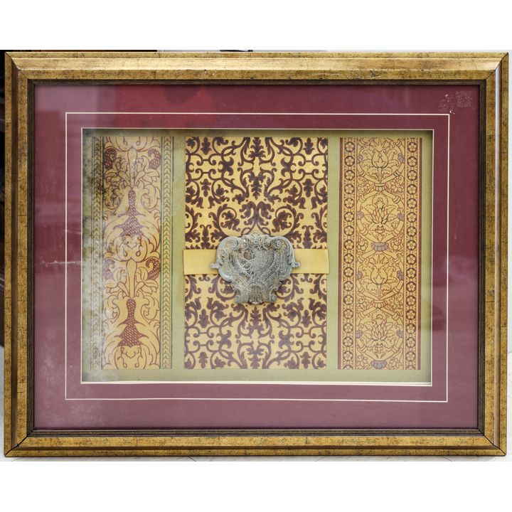 Modern Venetian Fragment Framed Artwork 25''x31''
