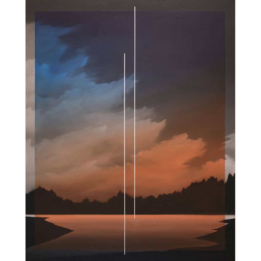 Łukasz Patelczyk | Blue and orange gradient glass, 2020