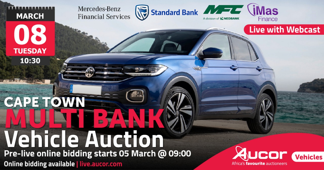 Live Webcast Multi Bank Vehicle Auction CPT (All lots are sold
