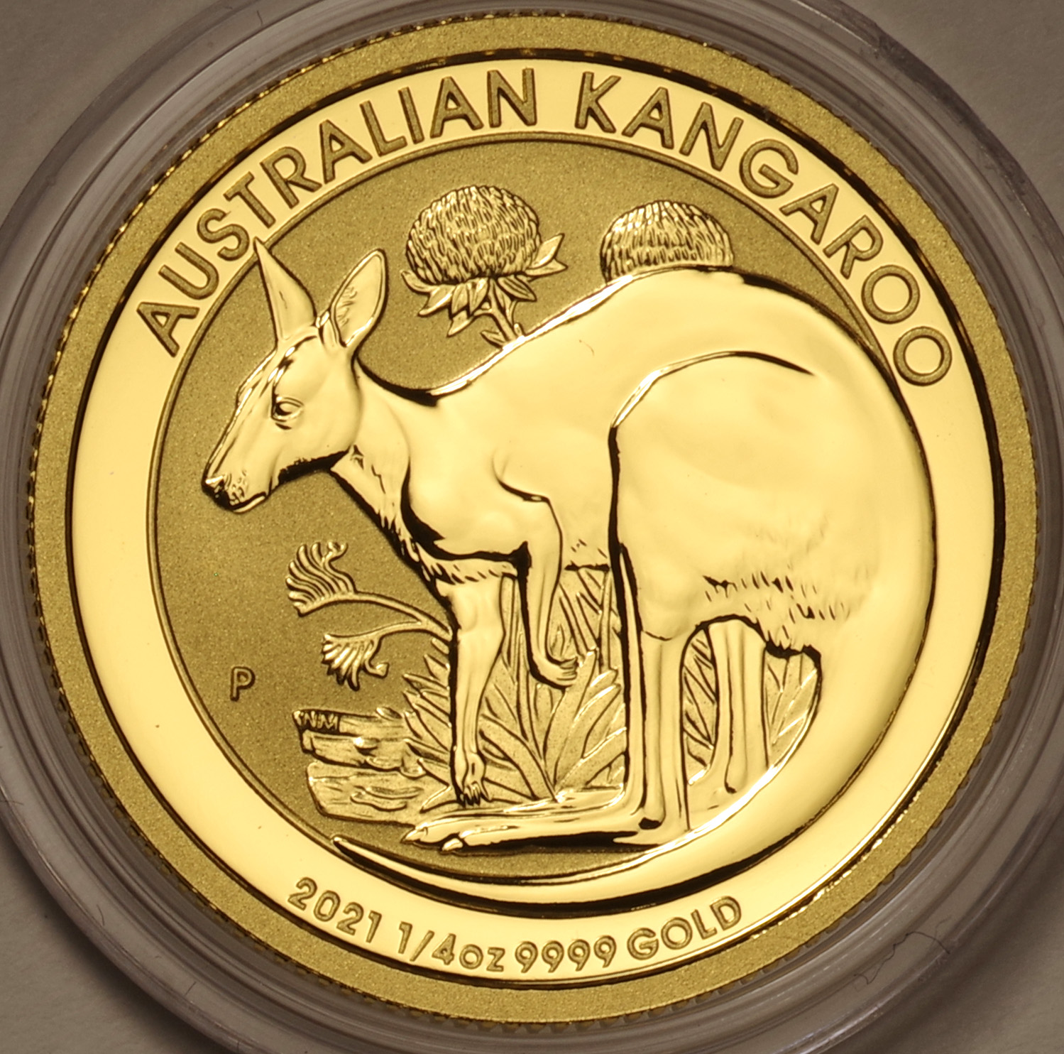 オーストラリア-Australia. カンガルー 25ドル 1/4オンス 金貨 2021年 ...