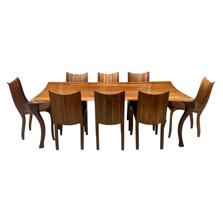 Marc Van Rampelberg Iroko Wood Dining Set