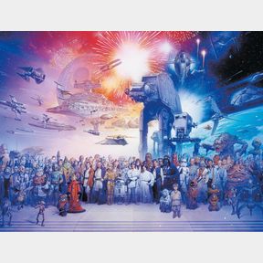 RAVENSBURGER STAR WARS EPISODE I - VI, SAGA 2000PC JIGSAW PUZZLE