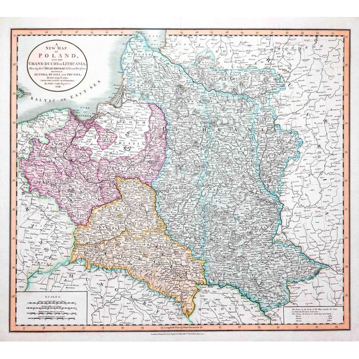 John Cary I | A New Map of Poland and the Grand Duchy of Lithuania…